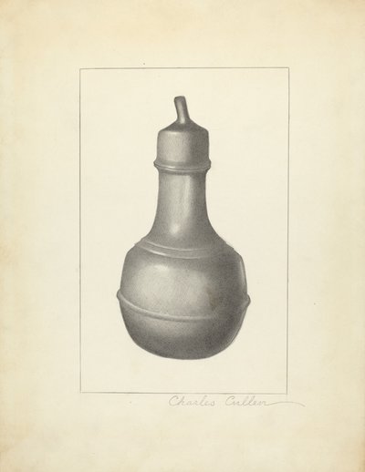 Zinn-Nuckelflasche von Charles Cullen