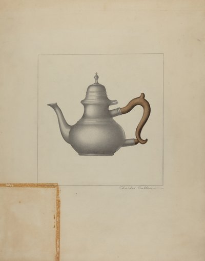 Zinnteekanne von Charles Cullen