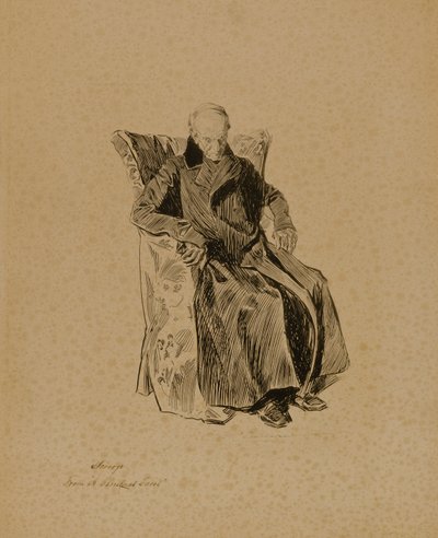 Scrooge, aus "Eine Weihnachtsgeschichte" von Charles Dana Gibson