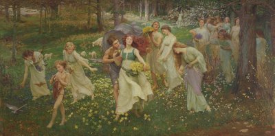 Der Fortschritt des Frühlings, 1905 von Charles Daniel Ward