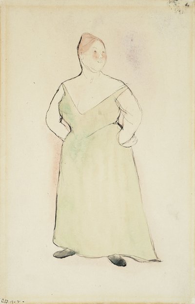 Frau im Abendkleid von Charles Demuth