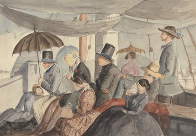 Passagiere an Bord des Nil-Dampfers von Charles Dyce