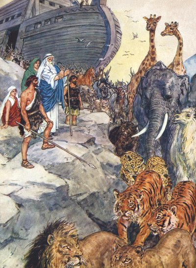 Noah verlässt die Arche von Charles Edmund Brock