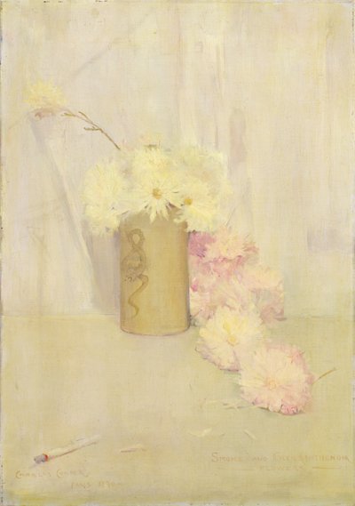 Rauch und Chrysanthemenblumen von Charles Edward Conder