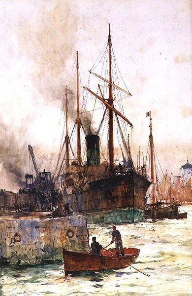 Kohle entladen von Charles Edward Dixon