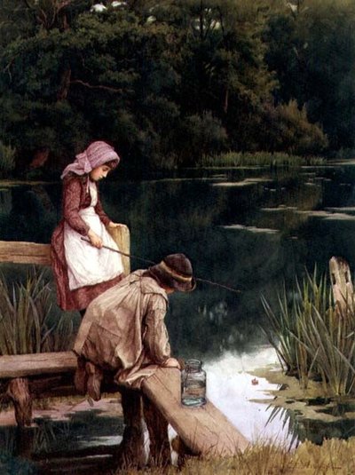 Rustikale Angler von Charles Edward Wilson