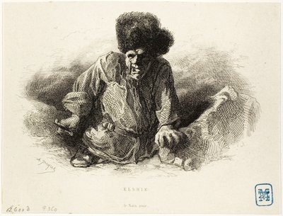 Elshie, der schwarze Zwerg von Charles Emile Jacque