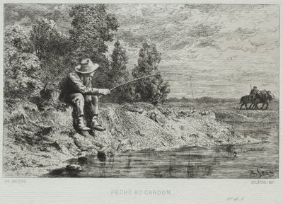 Angeln von Charles Emile Jacque