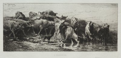 Die Tränke von Charles Emile Jacque