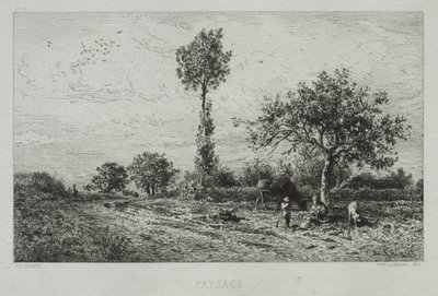Landschaft von Charles Emile Jacque