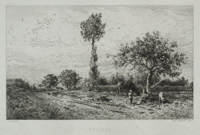Landschaft von Charles Emile Jacque