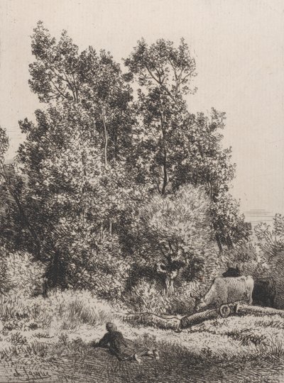 Landschaft von Charles Emile Jacque