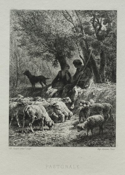 Pastorale von Charles Emile Jacque