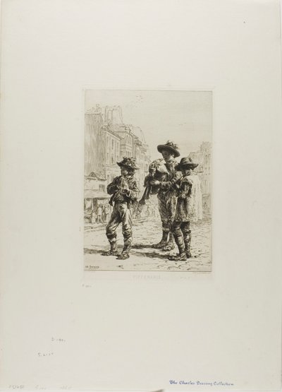 Pifferari von Charles Emile Jacque