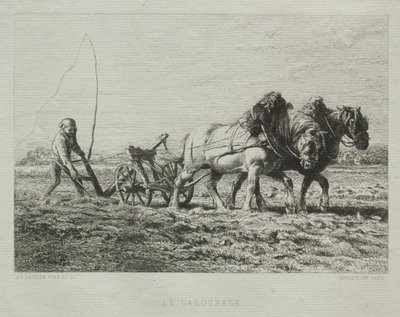 Pflügen von Charles Emile Jacque