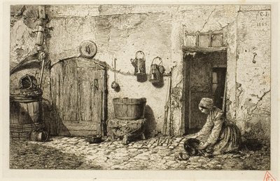 Küchenmagd von Charles Emile Jacque