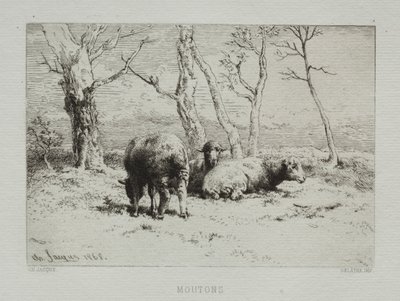 Schafe von Charles Emile Jacque