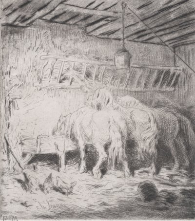 Stall, 1848 von Charles Emile Jacque