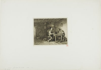 Die Kartenspieler von Charles Emile Jacque