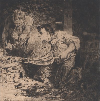 Die Fälscher, 1843 von Charles Emile Jacque