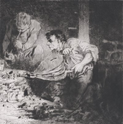 Die Fälscher, 1843 von Charles Emile Jacque