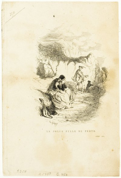 Das hübsche Mädchen von Perth von Charles Emile Jacque