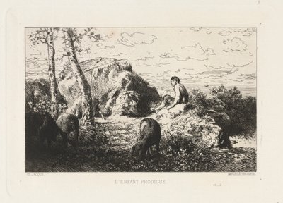 Das verlorene Kind von Charles Emile Jacque