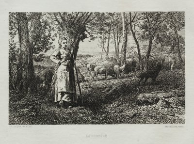 Die Schäferin von Charles Emile Jacque