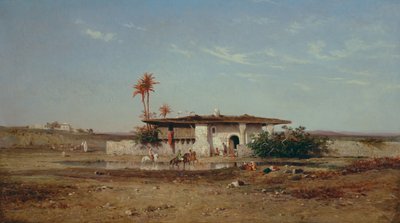 Nordafrikanische Landschaft, 1857 von Charles Émile de Tournemine