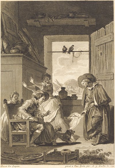 Belphegor von Charles Emmanuel Patas and Antoine Jean Duclos after Jean Honoré Fragonard