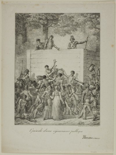 Öffentliche Freude von Charles Etienne Pierre Motte