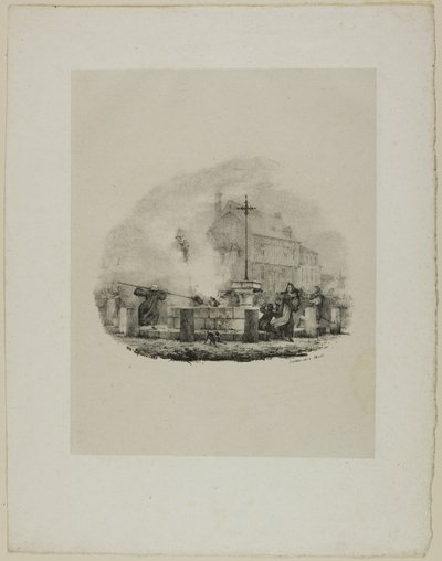 Unbekannte dramatische Szene von Charles Etienne Pierre Motte