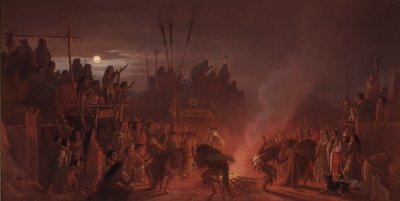 Der Büffeltanz von Charles Ferdinand Wimar