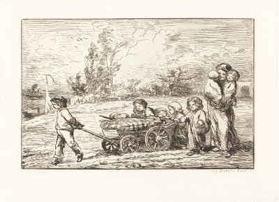 Einschiffung auf den Bottin von Charles Francois Daubigny