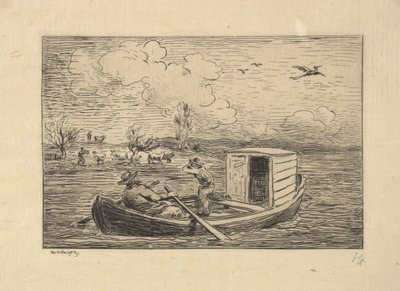 Ruf zur Küste, 1861 von Charles Francois Daubigny