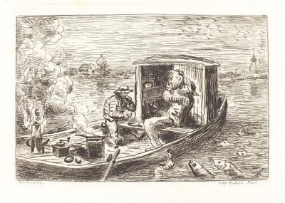 Stromabwärts fahren von Charles Francois Daubigny