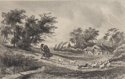 Der Sturm, 1842 von Charles Francois Daubigny