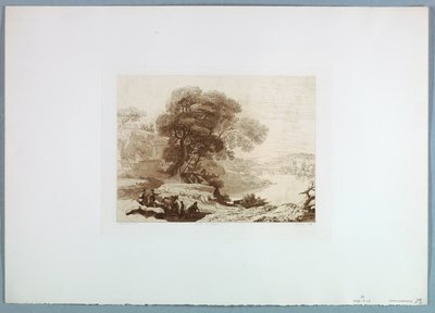 Landschaft (nach Claude Lorrain) von Charles Francois Daubigny