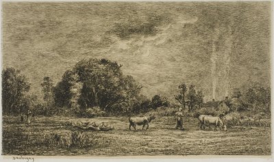 Mondaufgang von Charles Francois Daubigny