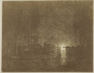 Nachteffekt von Charles Francois Daubigny