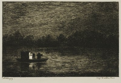 Nachtfahrt (Das Fischernetz) von Charles Francois Daubigny