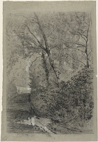 Pfad im Wald von Charles Francois Daubigny