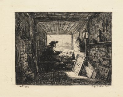 Das Bootstudio von Charles Francois Daubigny