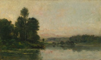 Die Hänge von Méry-sur-Oise, gegenüber von Auvers von Charles Francois Daubigny