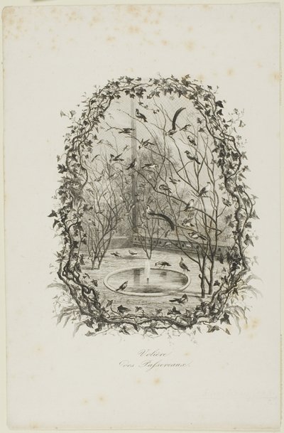 Der Spatzenvoliere von Charles Francois Daubigny