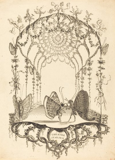 Italienisches Theater von Charles Germain de Saint Aubin