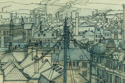 Dächer von Leeds von Charles Ginner
