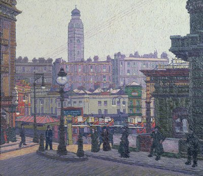 Sonniger Platz, Victoria Station von Charles Ginner