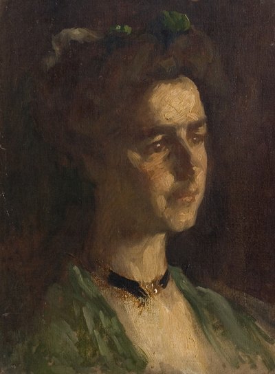 Eine Dolly Varden Mütze, frühes 20. Jahrhundert von Charles Gogin