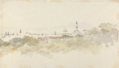 Genua - Eine Meereslandschaft mit Schiffen von Charles Gore